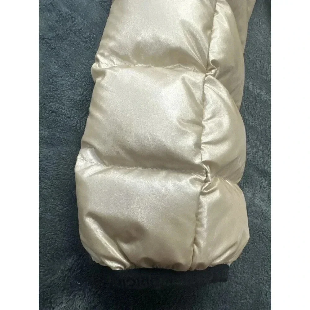 Colmar Girls Bronze Metallic Hooded Puffer Coat Jacket Size 12 Year Quilted